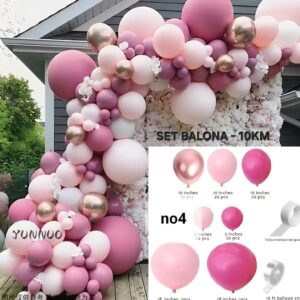 Premium Luk Balona – Dusty Pink & Rose Gold