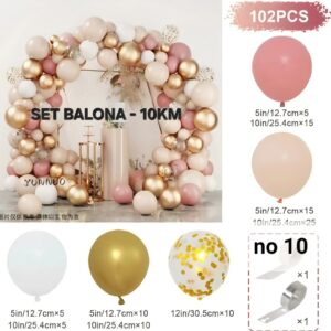 Premium Luk Balona – Zagasito Roza, Pješčana i Zlato