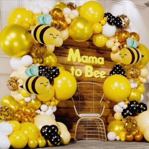 Ekskluzivni Žuto-Zlatni Balon Luk „Honey Bee“ – Komplet sa pčelicama za girlandu 144 balona