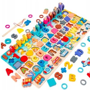 Montessori Edukacijska Drvena Igračka 7u1