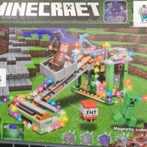 Minecraft Veliki Set Kockica "Rudnik sa Kolicima" i LED Svjetlom (319 kom)