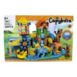 Edukativni Set Kockica "Capybara Vodeni Park" sa LED Svjetlom (398 kom)