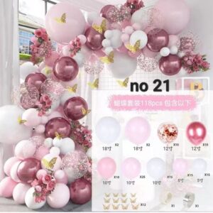 – BALONSKI SET BR. 21 ✨ LEPTIRI / ROZA ČAROLIJA