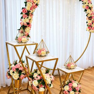Elegatni Zlatni Set Stalaka za Torte i Dekoraciju (3/1)
