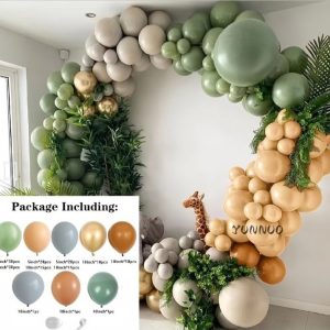 Komplet Balona za Girlandu – Safari & Boho Jungle (155 komada)
