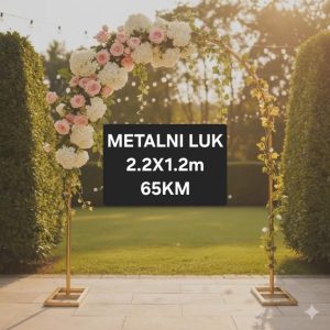 Luk za dekoraciju metalni sklopivo 2.2x1.2m prodaja